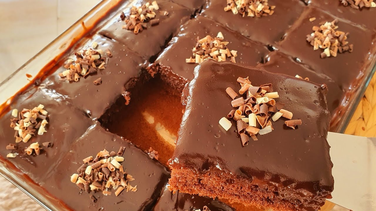 كيكة الأحلام التركية 🥰 كيك بالشوكولا وصوص الشوكولا بنييينة تذوب في الفم