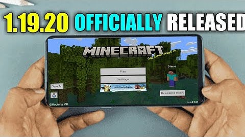 Minecraft 1.19.20 Official Verison Released || Mcpe 1.19.20 Crash Problem Fixed..