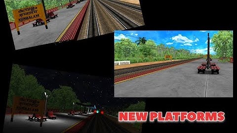 Introducing New Night Light Platforms By KRG | Trains Crossing Kumbalam Station | Kerala V1 |MSTS