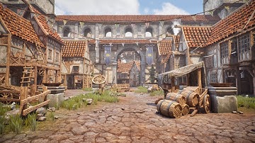 Stylized Town - Personal project - UE5