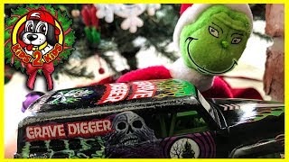 How the GRINCH Stole MONSTER JAM Christmas (ft. Grave Digger, MaxD, Scooby Doo & FROZEN 2)