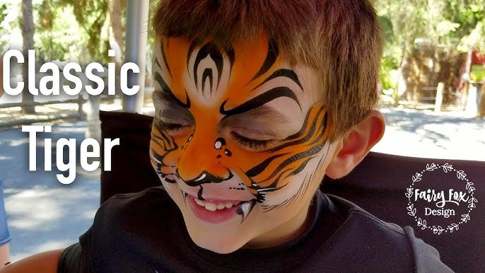Snazaroo Easy Tiger Face Paint Tutorial 