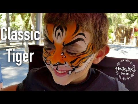 Facepainting Basics — How to Paint a Tiger Face « Agostino Arts