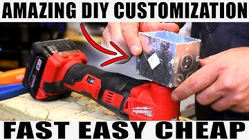 AMAZING DIY Oscillating Tool Blade From Old Electrical Work Box (FAST, EASY, CHEAP)