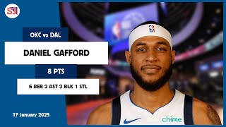 DANIEL GAFFORD 8 PTS vs OKC 17 Jan 24-25 DAL Highlights