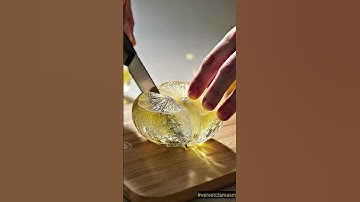"Lemon Cutting ASMR | Fresh Slice Sounds & Juicy Relaxation #asmr #ai #velvetclamasmr