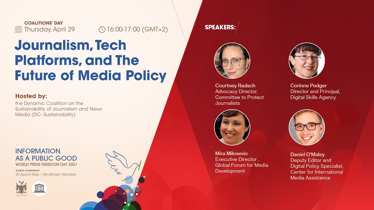 Journalism, Tech Platforms and the Future of Media Policy 