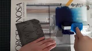 How to create a colour blend/rainbow roll on your Lino Prints