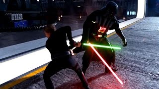 Star Wars: Battlefront Darth Vader vs Luke Rematch! Join The Dark Side