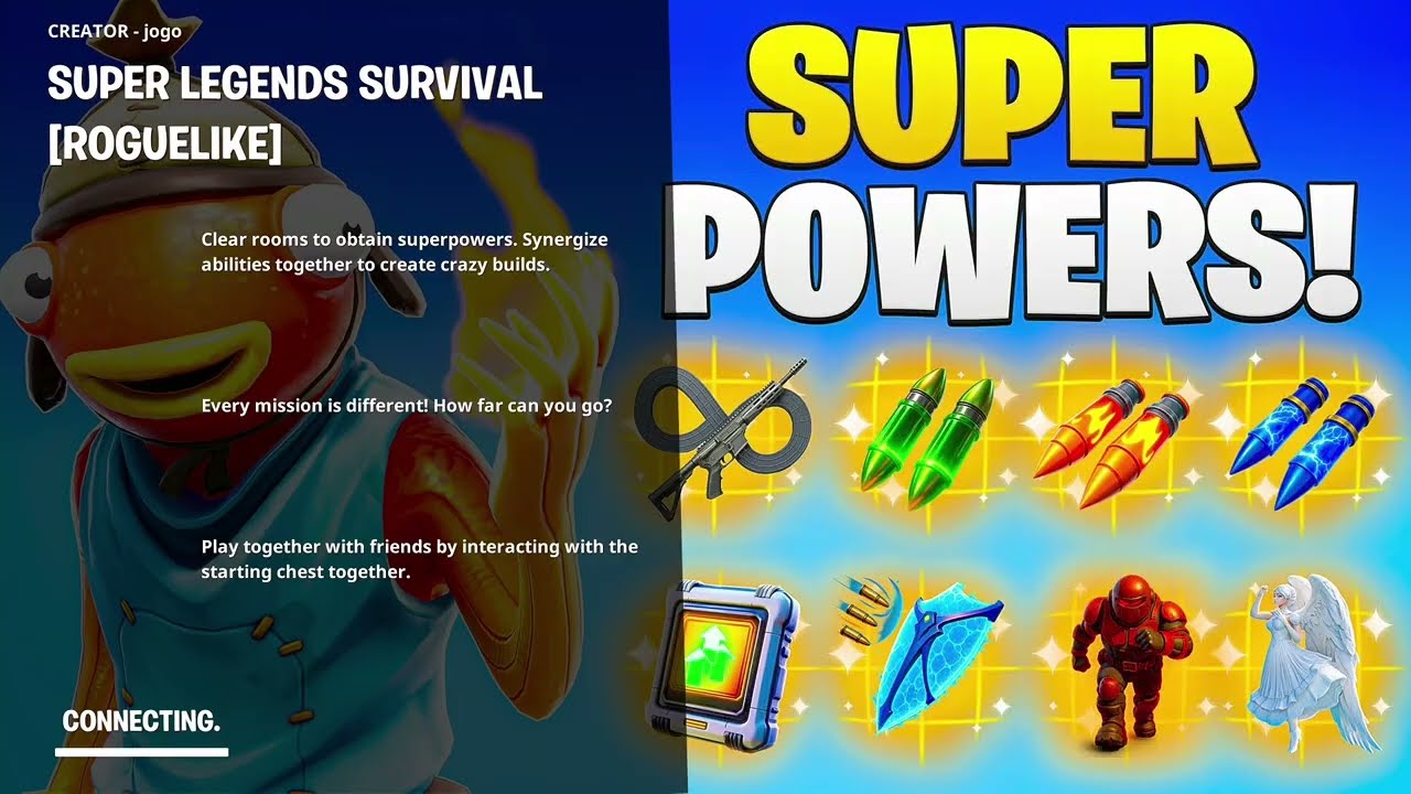 I Tried Mustard Plays’ New Super Legends Survival Fortnite creative map