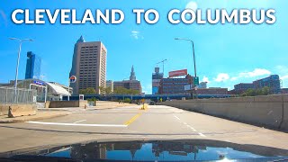 Cleveland to Columbus Ohio - Drive Timelapse 4K