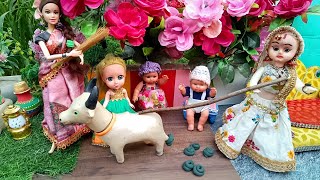 Raadha ki kahani part -198/Barbie doll all day routine in indian village / Barbie doll ki kahani