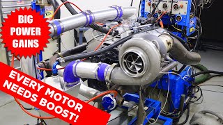 HOW TO ADD MASSIVE, LOW BUCK POWER GAINS TO ANY MOTOR. IT'S CALLED A TURBO--WHY TURBOS RULE!