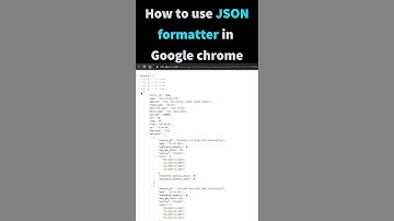 How to install and use JSON Formatter in chrome to view JSON data in a nice formatted way #shorts