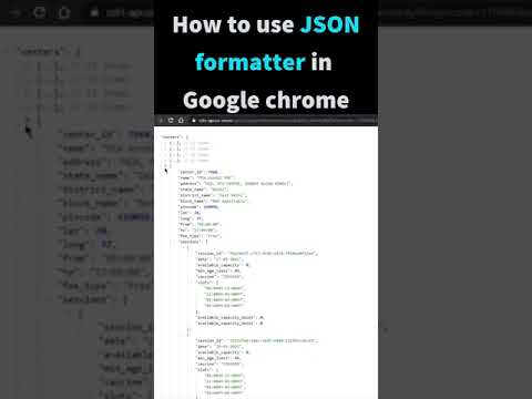 Video: Cum folosesc formatatorul JSON în Chrome?