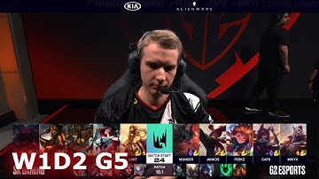 SK Gaming vs G2 eSports | Week 1 Day 2 S10 LEC Spring 2020 | G2 vs SK W1D2