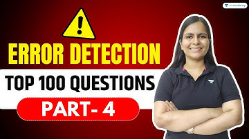 Top 100 Questions - Error Detection (Part-4) English Grammar Nimisha Bansal | Bank Affairs