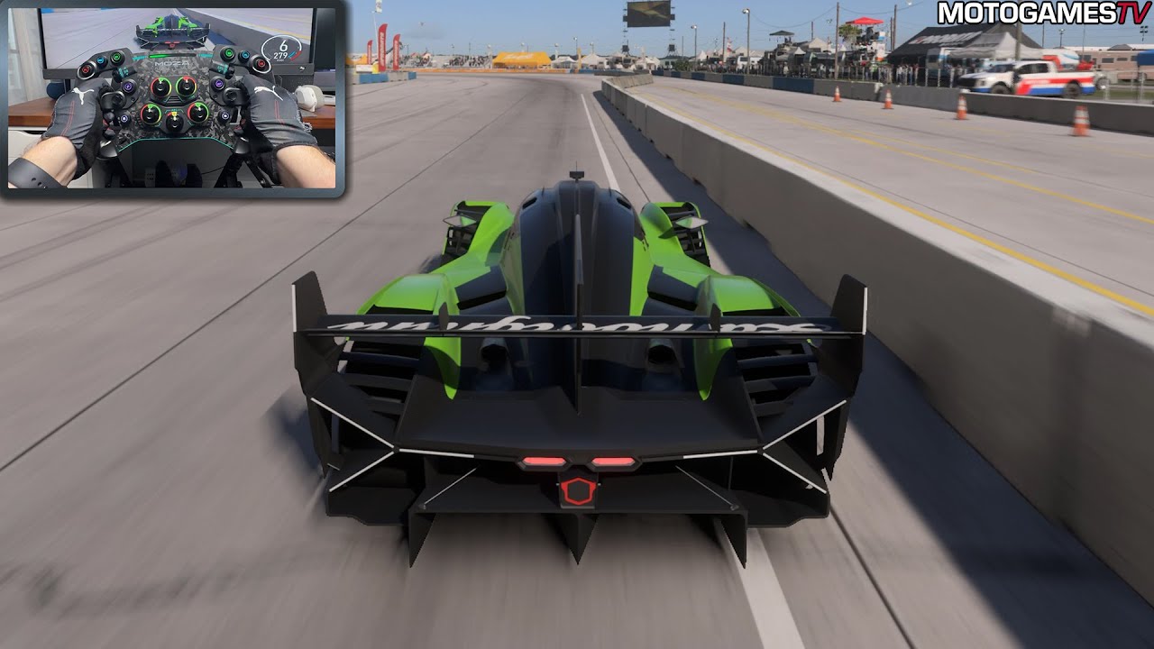 Forza Motorsport (2023) - 2024 Lamborghini SC63 | Moza DD R9