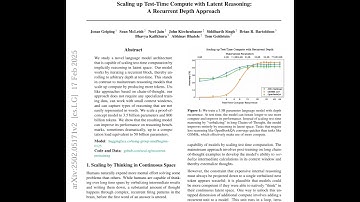 Scaling up Test-Time Compute with Latent Reasoning: A Recurrent Depth Approach
