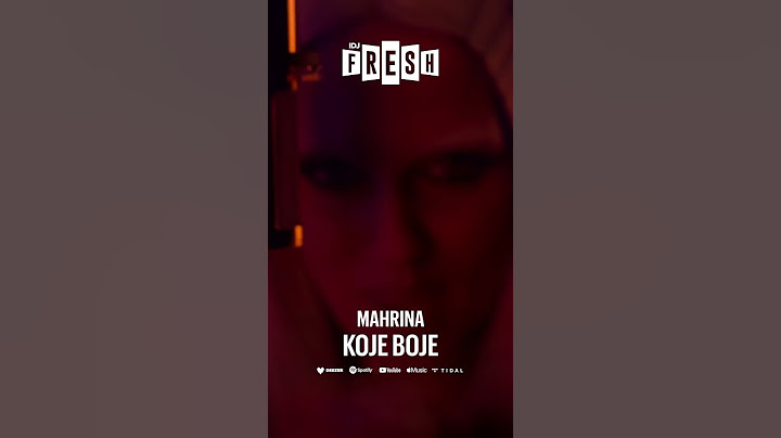 MAHRINA - KOJE BOJE | Available on streaming services