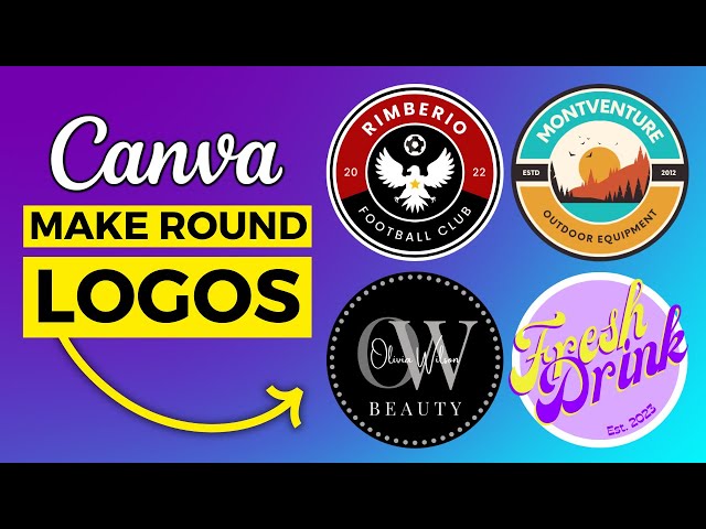 Round Shape Logo Minimalist Abstract Shape Circle Border Logo...