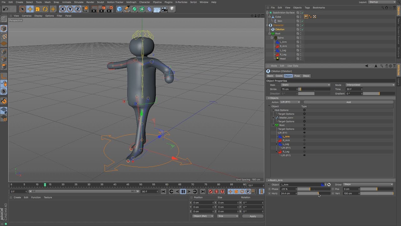 Cinema 4D Tutorial - Simple Character Build & Animate Using CMotion -  YouTube