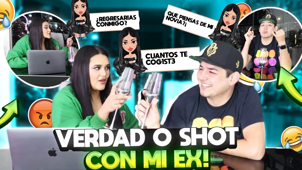 VERDAD O SHOT CON MI EX PT. 1 😳 Diana Estrada - YouTube