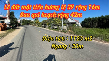 BÁN LÔ ĐẤT MẶT TIỀN ĐƯỜNG HƯƠNG LỘ 39 TẠI XÃ SUỐI TIÊN HUYỆN DIÊN KHÁNH TỈNH KHÁNH HOÀ PHÙ HƠP NHÀ