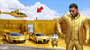 FRANKLIN AND SHINCHAN BECOME GOLDEN BILLIONAIRE IN GTA 5