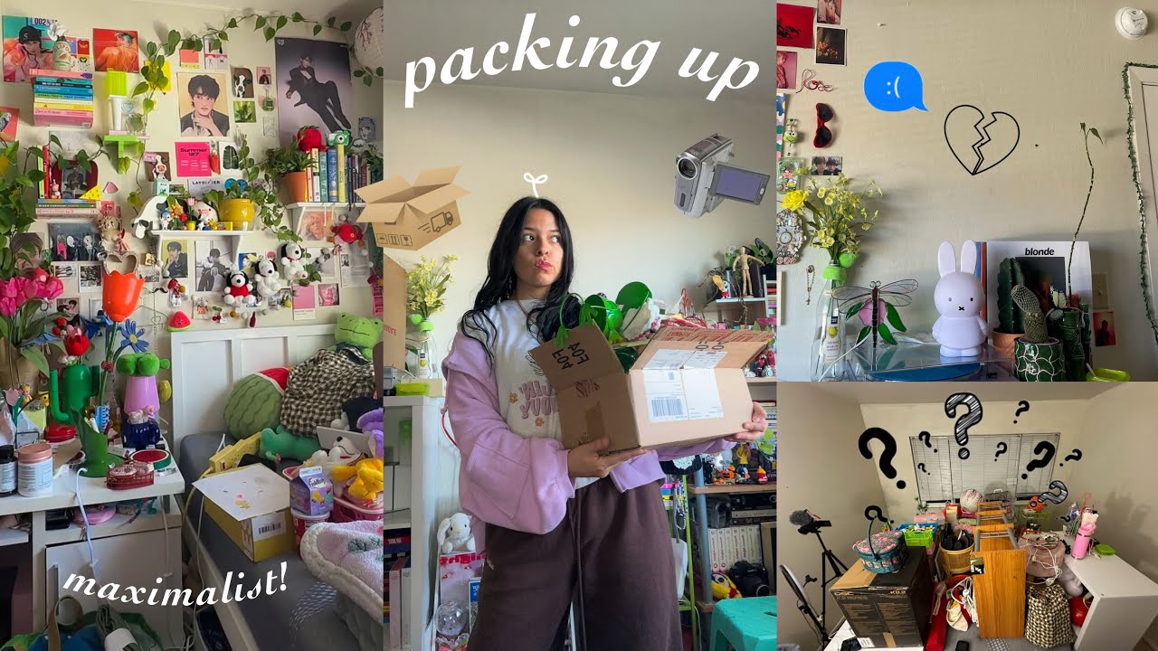 упаковываю все вещи (убираю свой максималистский декор)