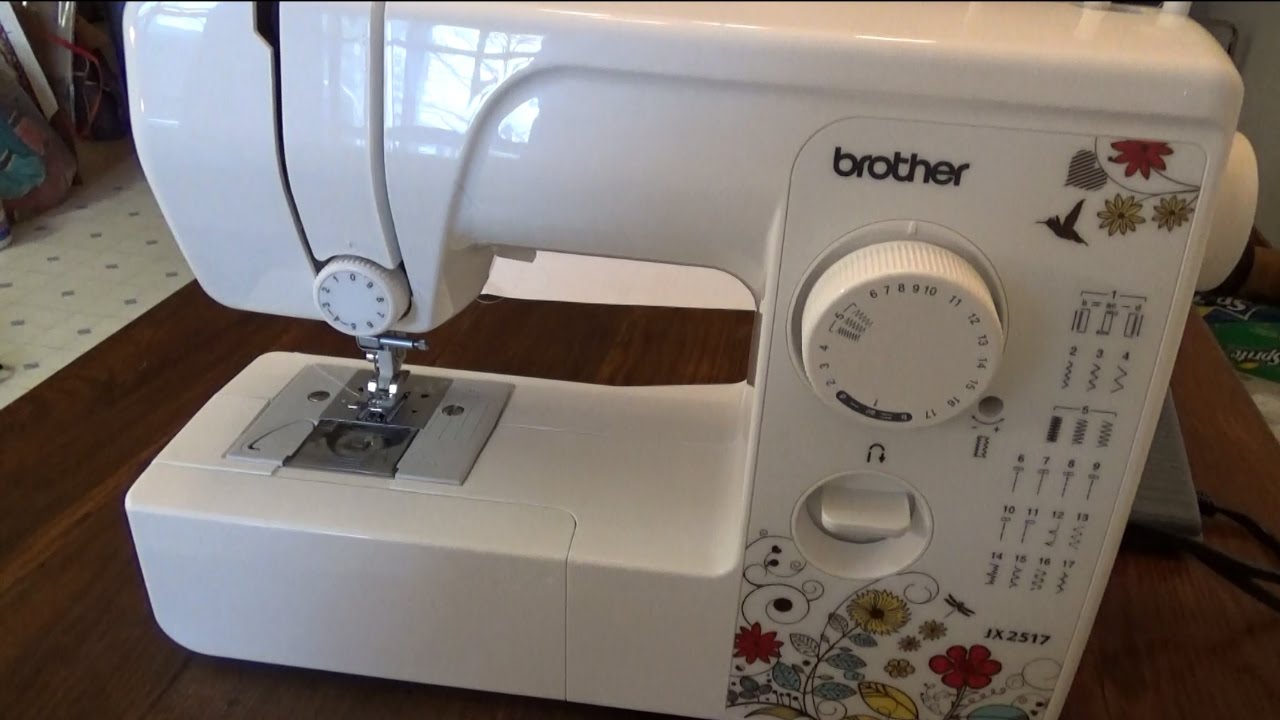 How to thread a Brother JX2517 Sewing Machine - YouTube