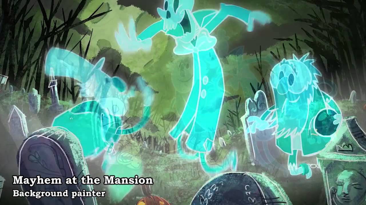 Mayhem at the Mansion - Slebodnick Background Painter