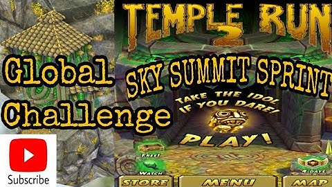 Temple Run 2 SKY SUMMIT SPRINT Global Challenge GamePlay