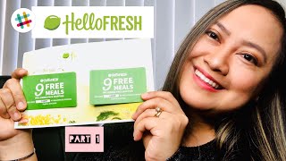 Hello Fresh 9 Free Meals || $90 Discount Part 1