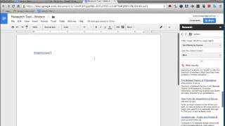 Search the web and cite all within Google Docs