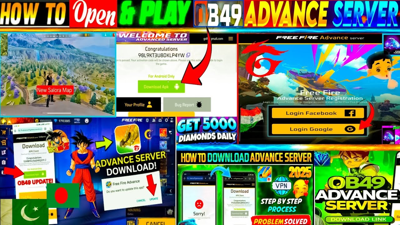 FF Advance Server OB49 Download & Open Trick 🤫|| Proxy Server Download Link ✅️🖇! FF Advanced Server🔑