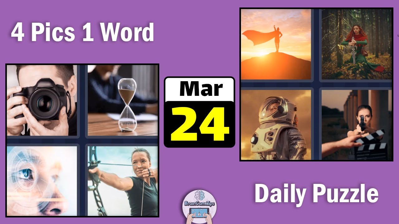 4 Pics 1 Word Daily Puzzle March 24 2022 Answer YouTube