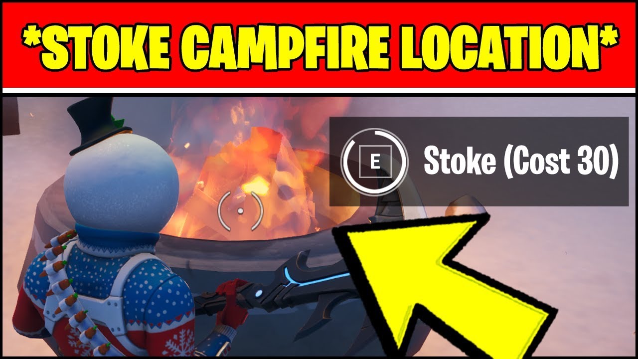 STOKE A CAMPFIRE LOCATIONS (Fortnite WINTERFEST Challenges ...