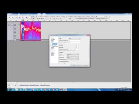 Frekvensanalyse med Audacity - Spectrogram