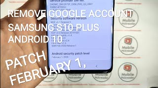 This method work on all samsung android 10 patch february 1, 2020 . s9
january and note 9 jan...