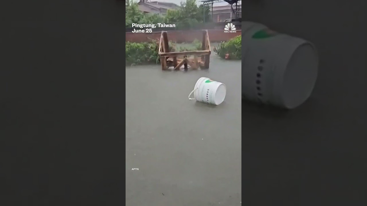 Typhoon Mekkhala causes flooding in southern Taiwan