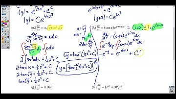 Section 7-6 Video 2- Finding General Solutions Using Separation of Variables