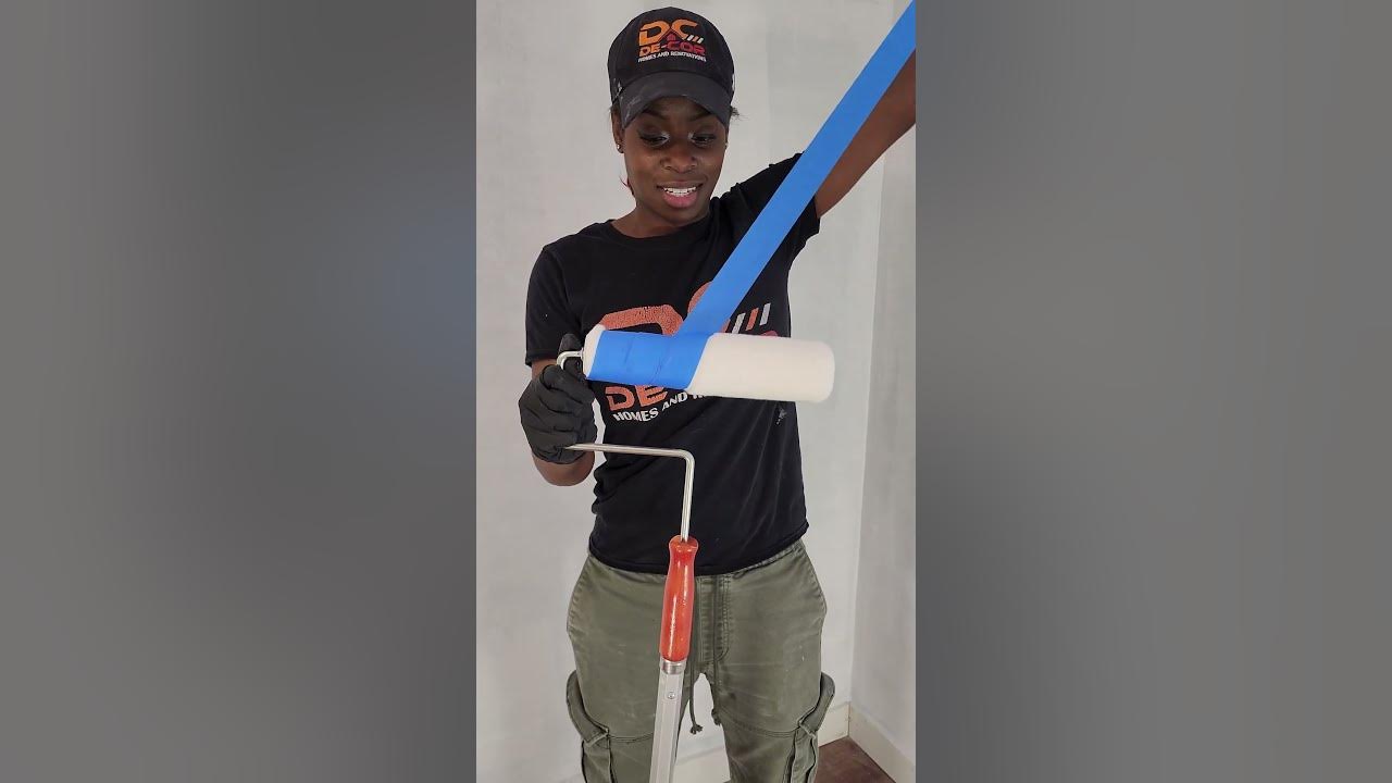 Quick & Easy Paint Roller Lint Removal Hack! YouTube