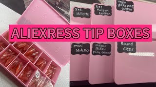*•🎀 CHEAP PINK TIP BOXES FROM ALIEXPRESS🎀•*ORGANIZE YOUR TIPS LIKE A PRO