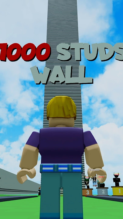 😎1000 studs wall hop in roblox