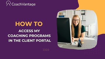 How to Access My Coaching Programs in the Client Portal | CoachVantage Tutorial
