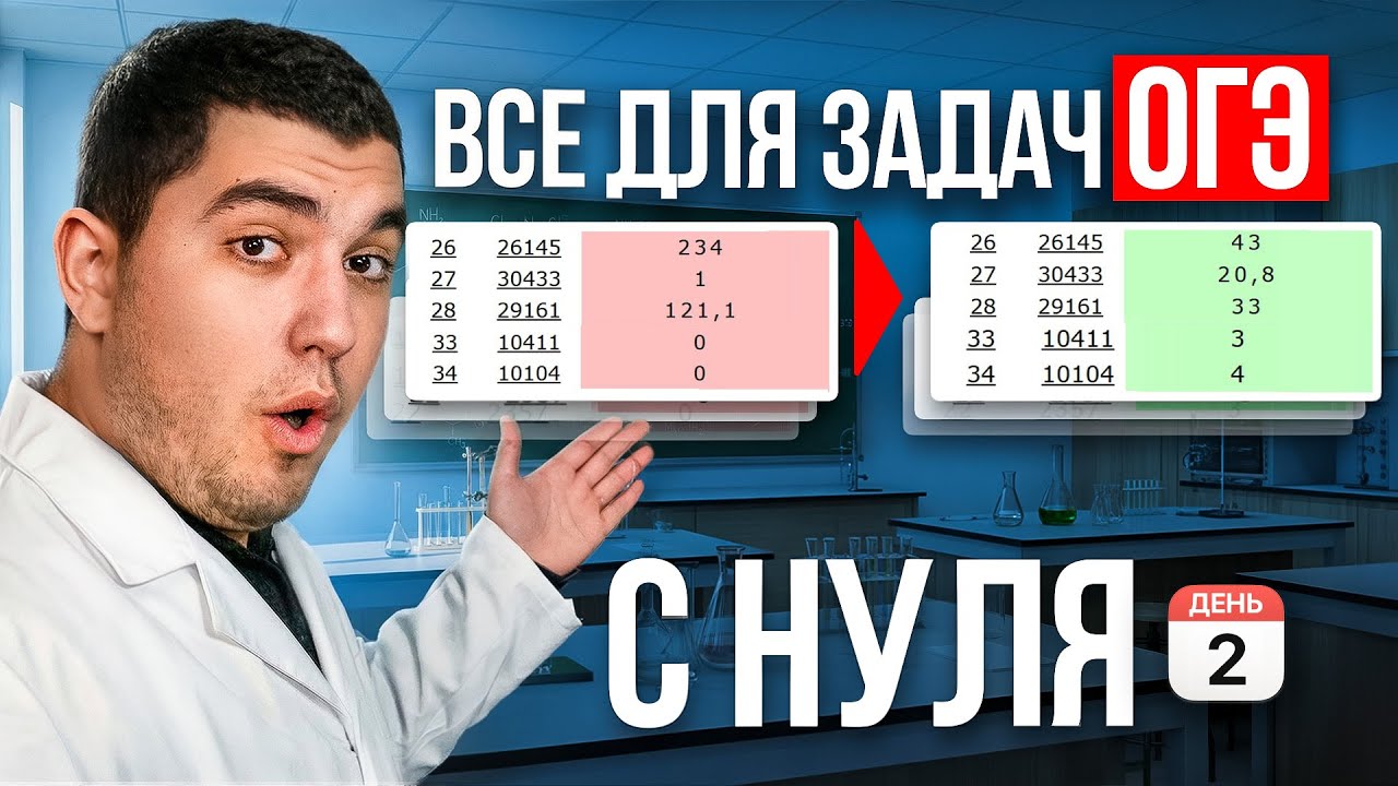 ВСЕ для задач ОГЭ по химии с НУЛЯ | интенсив день 2