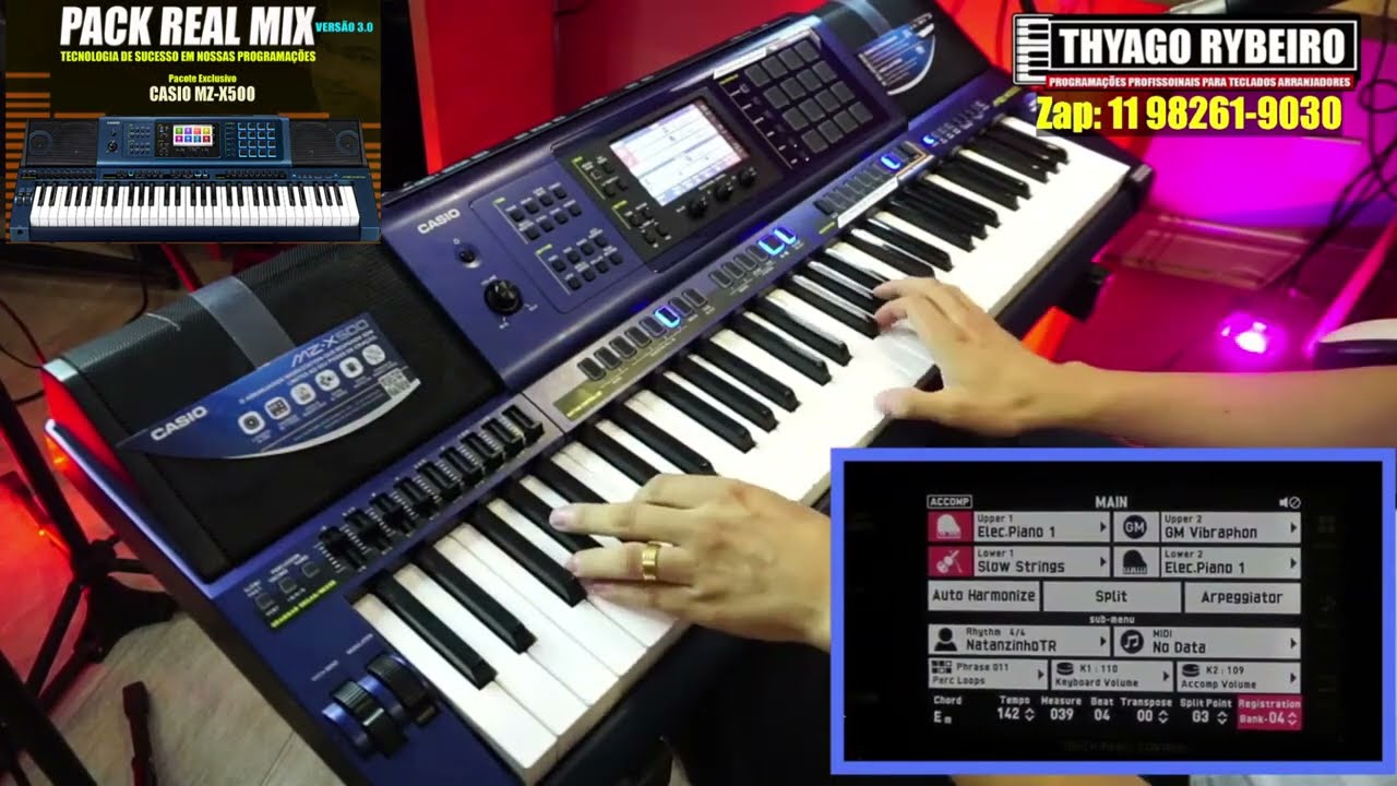 MZX500 PACK 115 RITMOS - CASIO - BY THYAGO RYBEIRO - YouTube