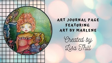 Art Journal page featuring Art By Marlene