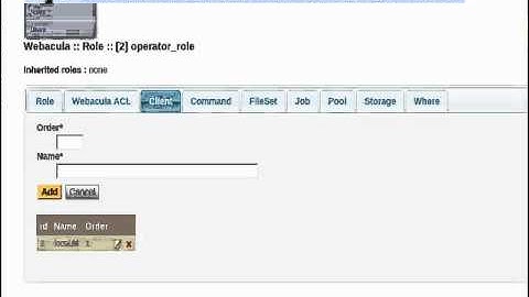 Webacula : ACLs feature